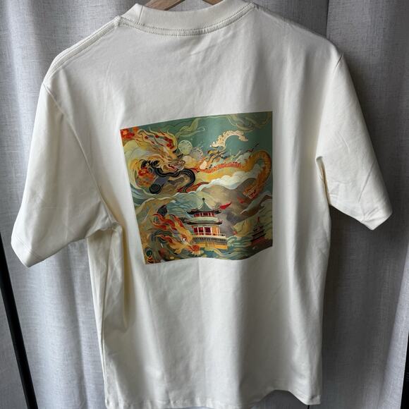 Noice China x Wharton University of PA Collab Tee | Dragon Art Back Graphic - M - Picture 9 of 16